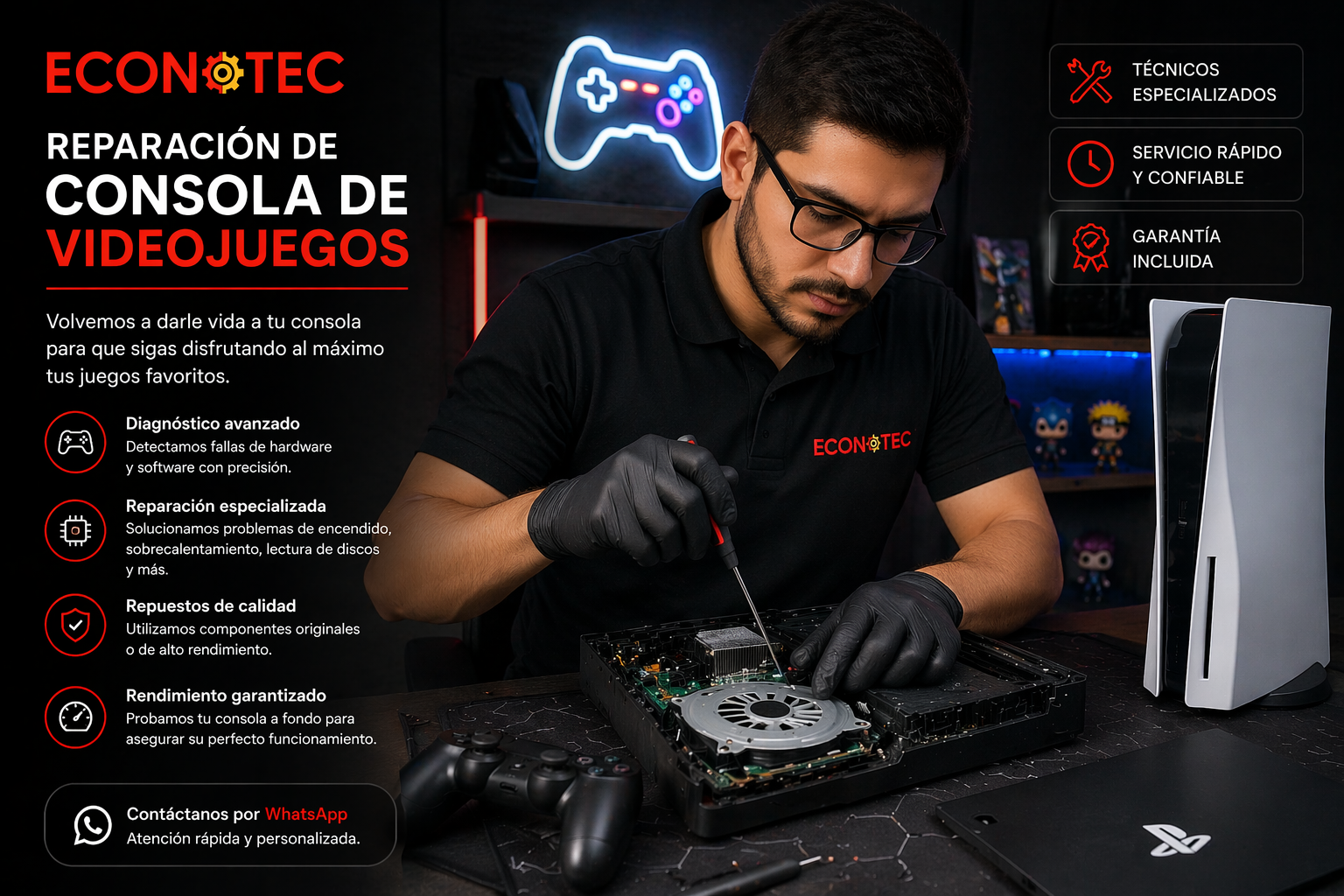 Reparación de Consolas